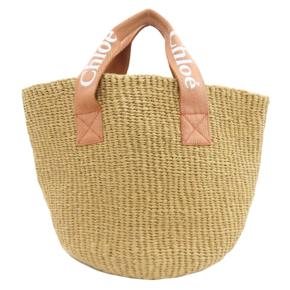 Chloe Fiber Handbag Bag Paper Basket